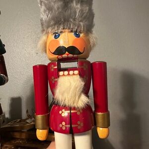 Red and Gold Nutcracker Soldier Figurine
